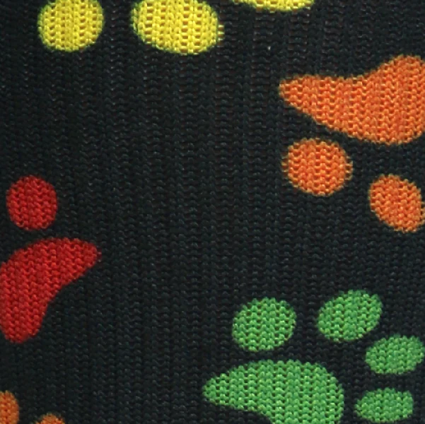 Paw Prints Black - (Standard & Extra Wide) - Image 6