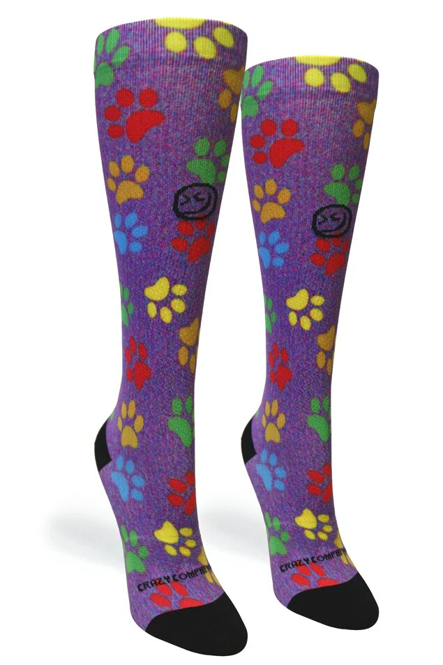 Paw Prints Station Purple - (Standard & Extra Wide) - Image 3