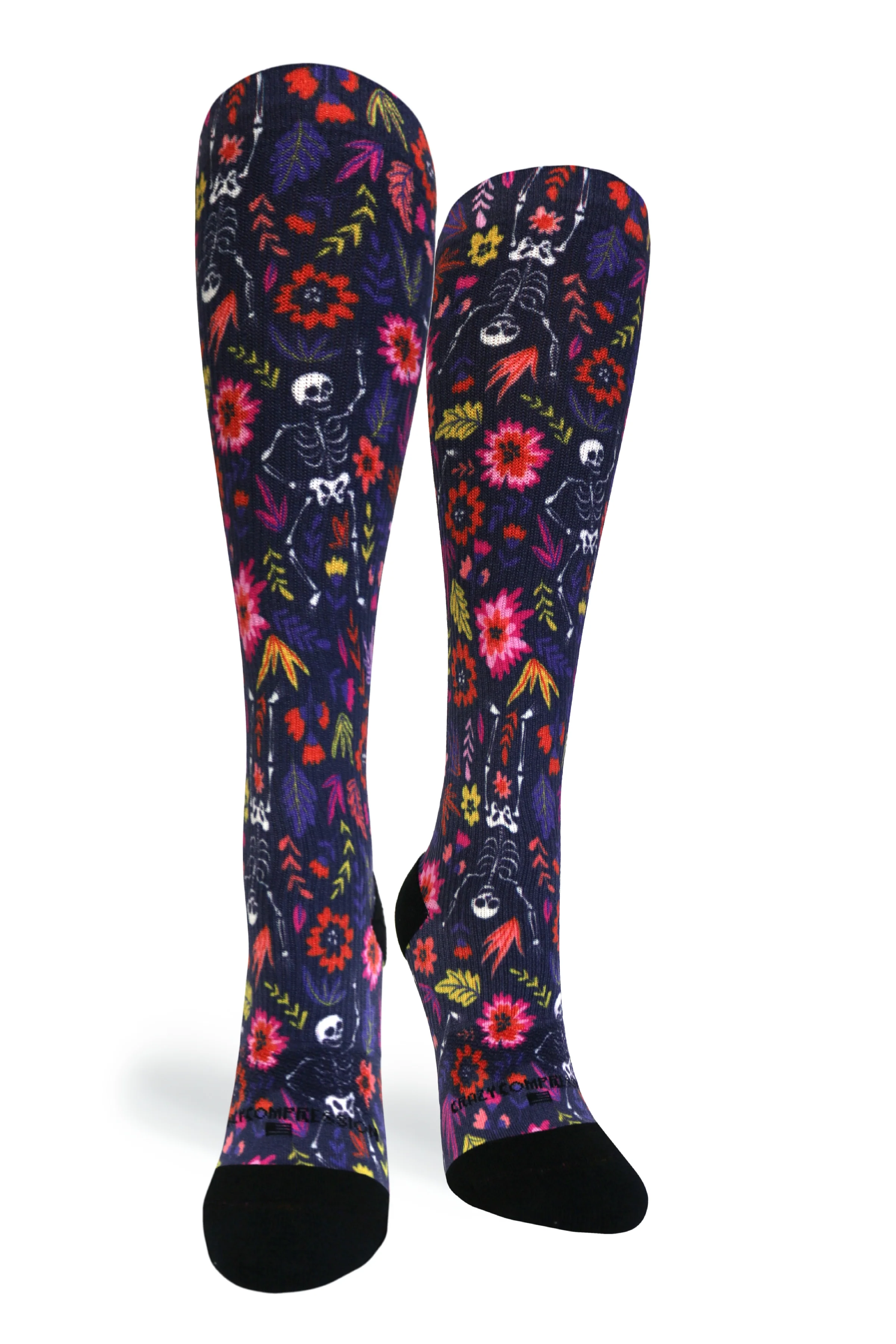 4 Pairs Calavera Purple - (Standard & Extra Wide) - Image 5