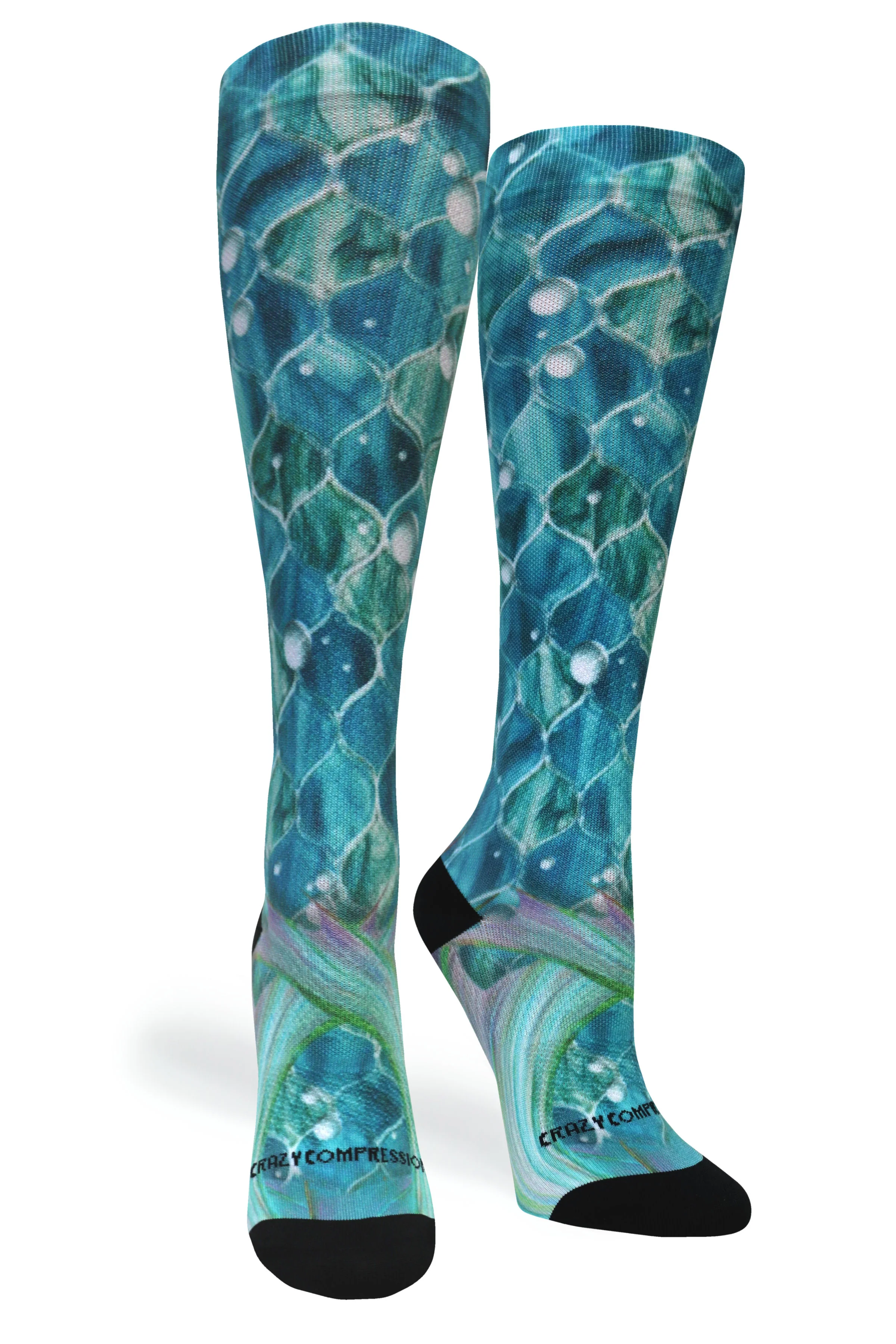 4 Pairs Mermaid Teal - (Standard & Extra Wide) - Image 5